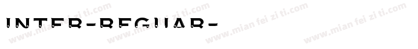 Inter-reguar字体转换