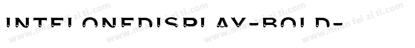 intelonedisplay-bold字体转换