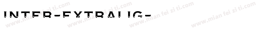 inter-extralig字体转换