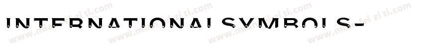internationalsymbols字体转换