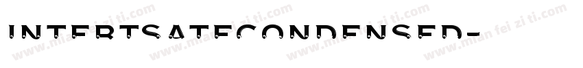intertsatecondensed字体转换