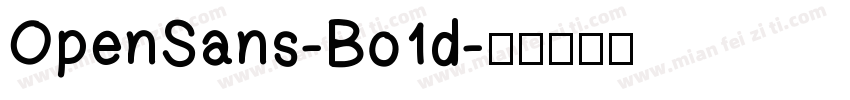 OpenSans-Bo1d字体转换