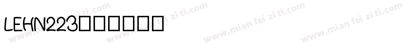 LEHN223字体转换