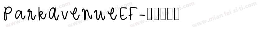 ParkAvenueEF字体转换