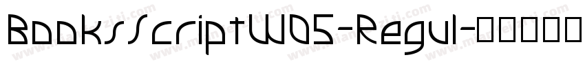 BooksScriptW05-Regul字体转换