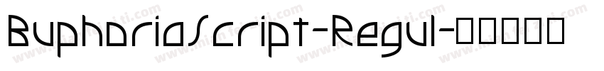 BuphoriaScript-Regul字体转换