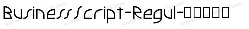 BusinessScript-Regul字体转换