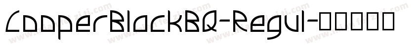 CooperBlackBQ-Regul字体转换