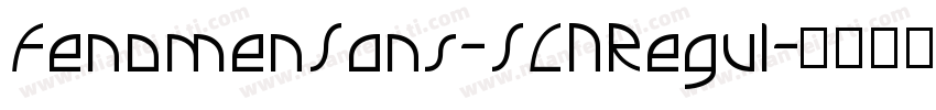 FenomenSans-SCNRegul字体转换