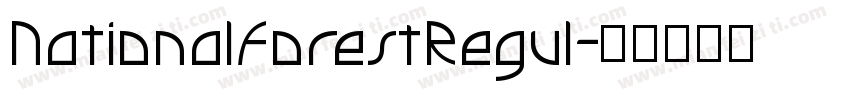 NationalForestRegul字体转换