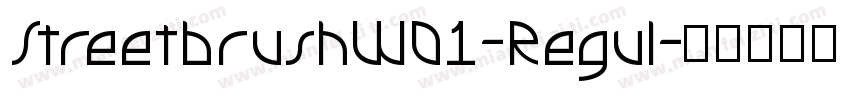 StreetbrushW01-Regul字体转换