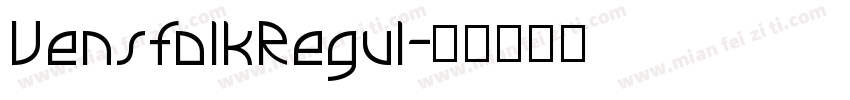 VensfolkRegul字体转换