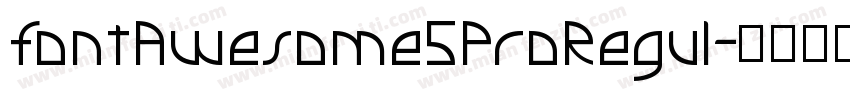 fontAwesome5ProRegul字体转换