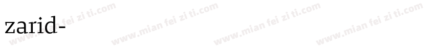 zarid字体转换