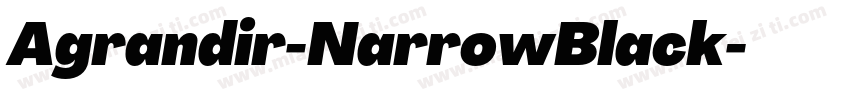 Agrandir-NarrowBlack字体转换
