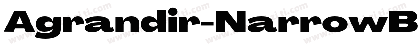 Agrandir-NarrowBlack字体转换