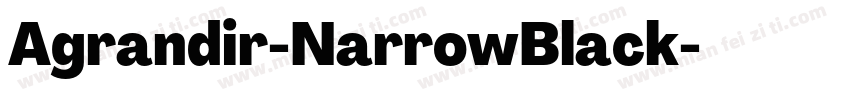 Agrandir-NarrowBlack字体转换