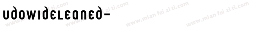 UdoWideLeaned字体转换