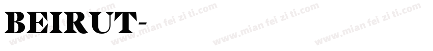 BEIRUT字体转换