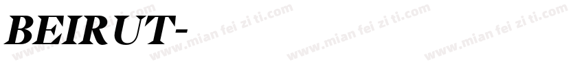 BEIRUT字体转换