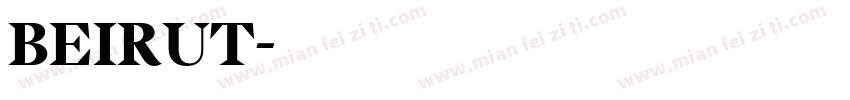 BEIRUT字体转换