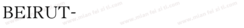 BEIRUT字体转换