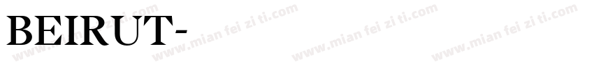 BEIRUT字体转换