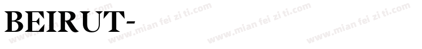 BEIRUT字体转换