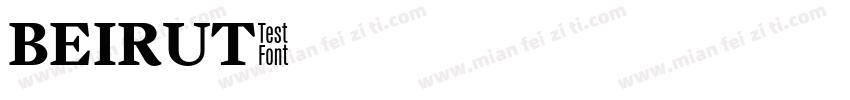 BEIRUT字体转换