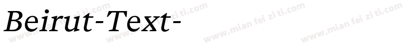 Beirut-Text字体转换