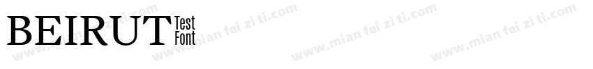 BEIRUT字体转换