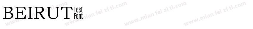 BEIRUT字体转换
