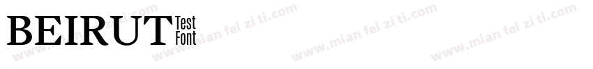BEIRUT字体转换