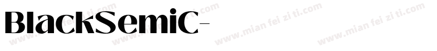 BlackSemiC字体转换