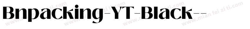 Bnpacking-YT-Black-字体转换
