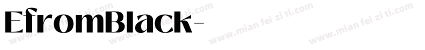 EfromBlack字体转换
