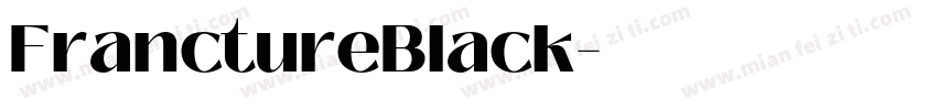 FranctureBlack字体转换