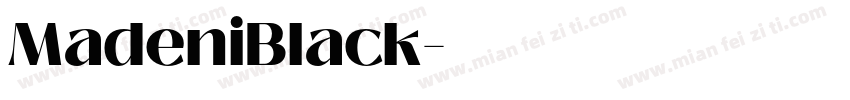 MadeniBlack字体转换