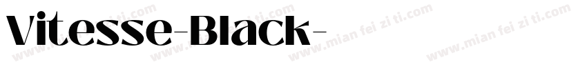Vitesse-Black字体转换