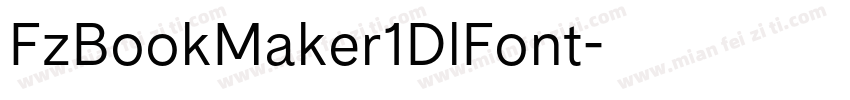 FzBookMaker1DlFont字体转换