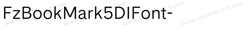FzBookMark5DIFont字体转换