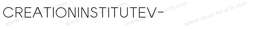 CREATIONINSTITUTEV字体转换