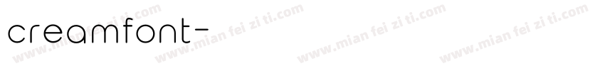 creamfont字体转换