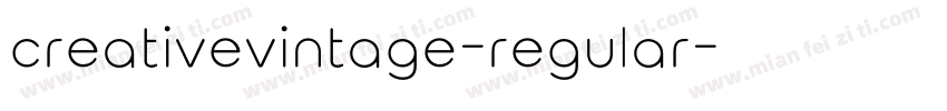 creativevintage-regular字体转换