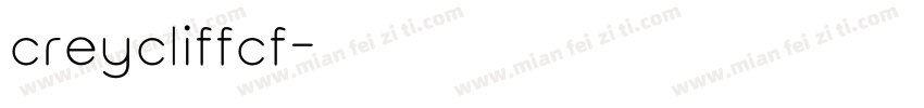 creycliffcf字体转换
