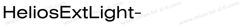 HeliosExtLight字体转换