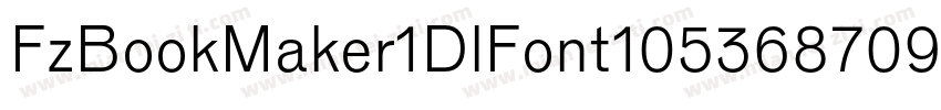 FzBookMaker1DlFont10536870952字体转换
