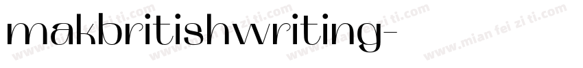 makbritishwriting字体转换