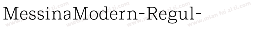 MessinaModern-Regul字体转换