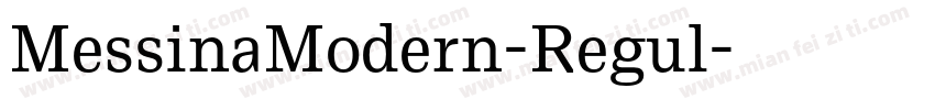 MessinaModern-Regul字体转换